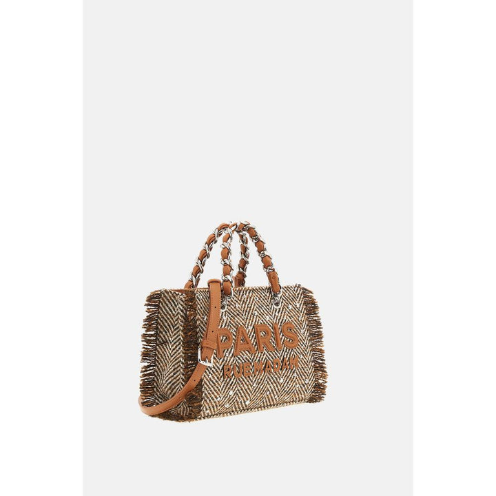 Rue Madam Paris Harris Mini Tote Tweed Cognac Donna
