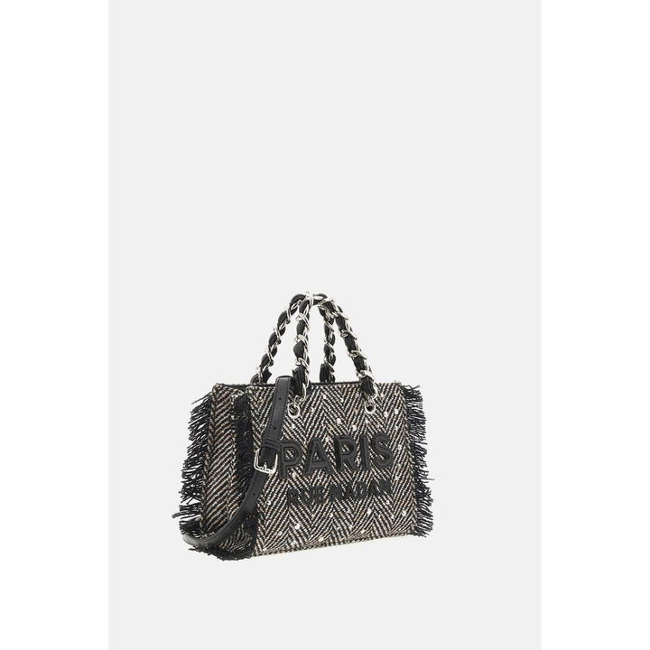 Rue Madam Paris Harris Mini Tote Tweed Black Donna