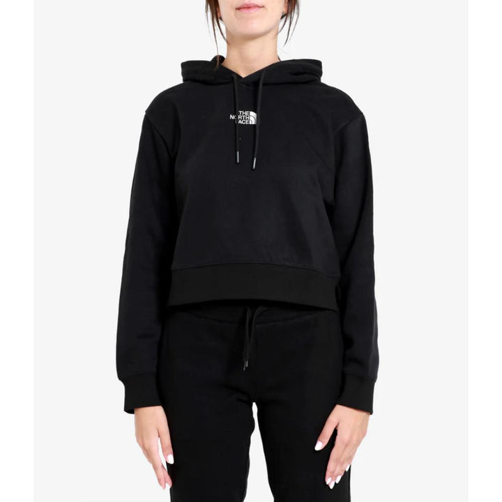 The North Face Felpa Essential Crop Hoodie Black