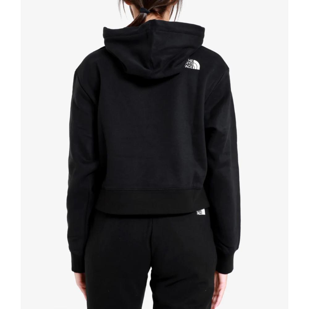 The North Face Felpa Essential Crop Hoodie Black