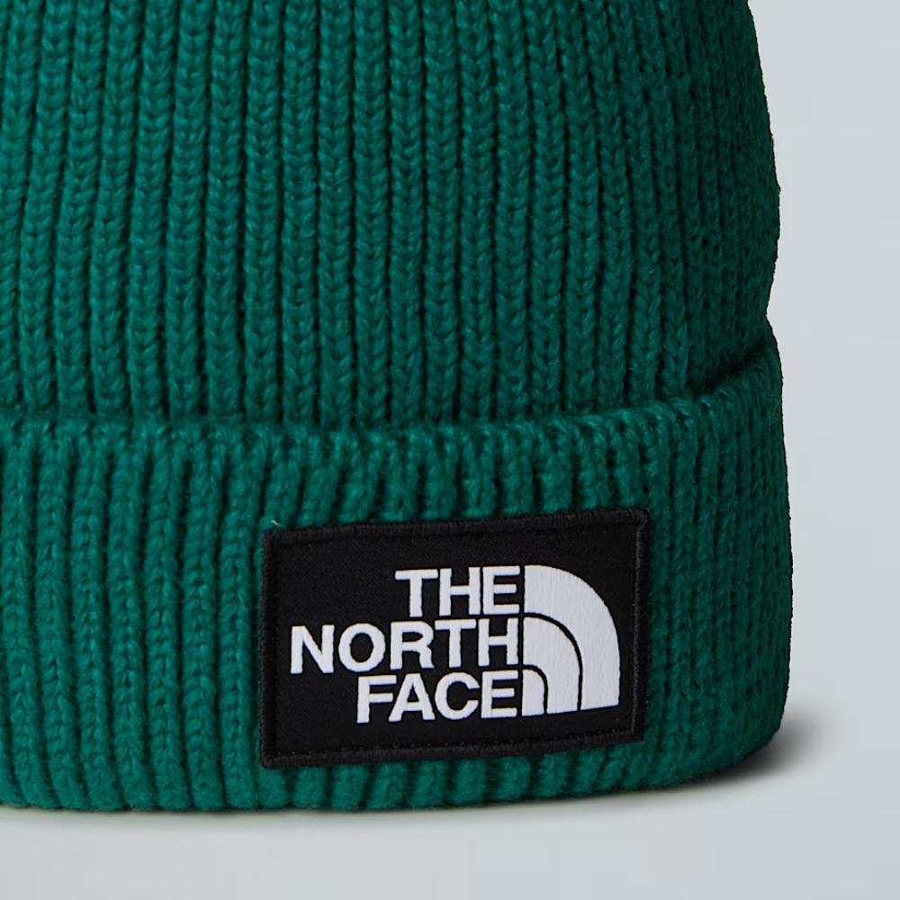 The North Face Berretto Con Risvolto Logo Box Evergreen