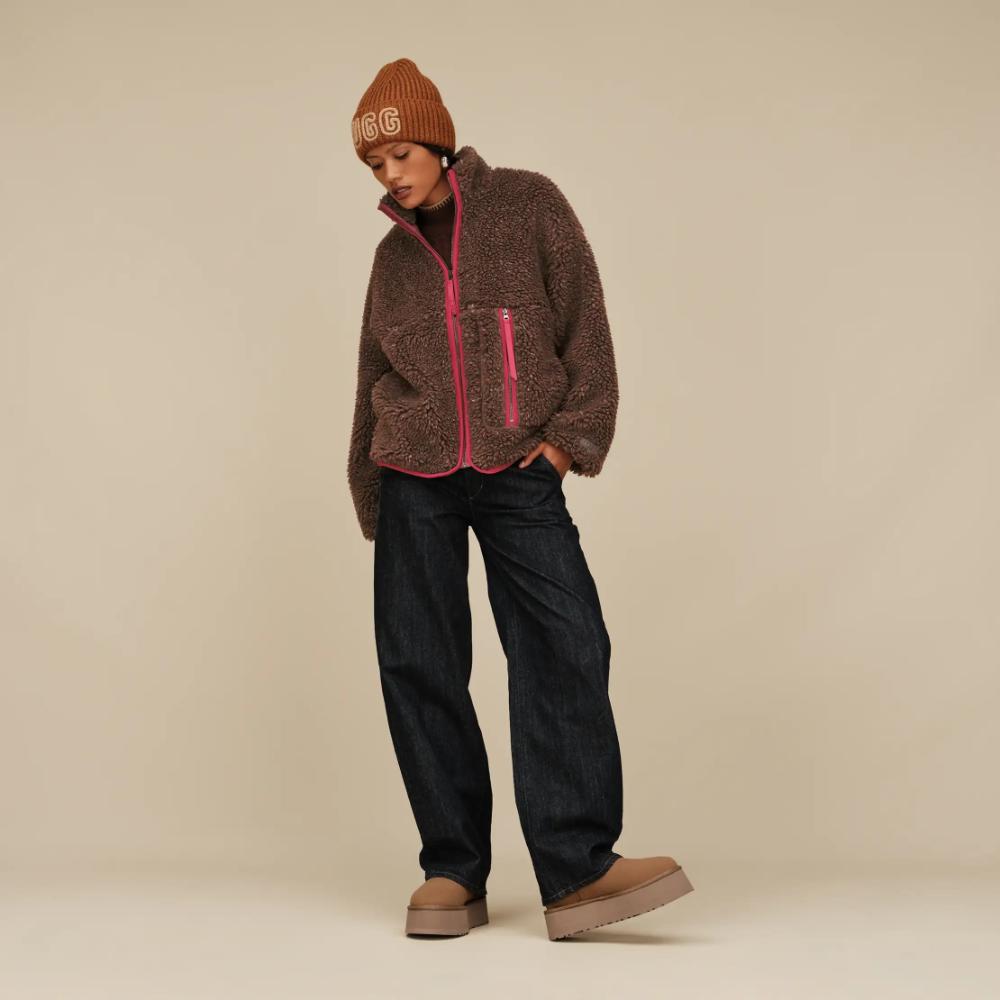 UGG Donna Stivali Classic Mini Dipper Chestnut Donna