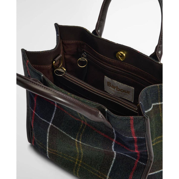 Barbour Borsa Tote Barrhill In Tartan Classic Tartan Donna