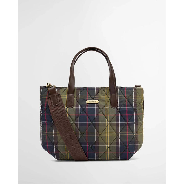 Barbour Mini-borsa Tote Trapuntata Classic Tartan Donna