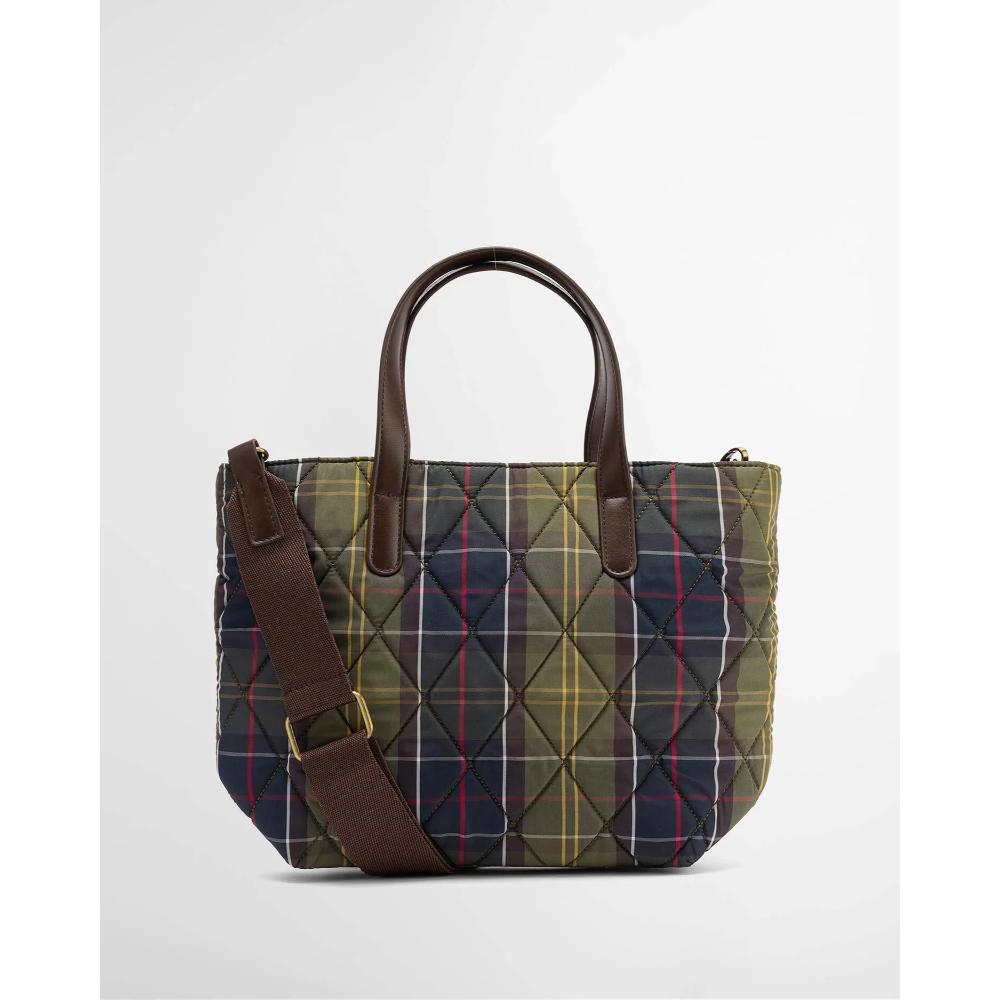 Barbour Mini-borsa Tote Trapuntata Classic Tartan Donna