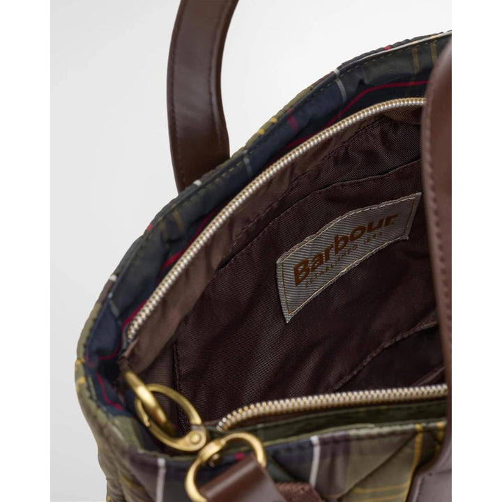 Barbour Mini-borsa Tote Trapuntata Classic Tartan Donna