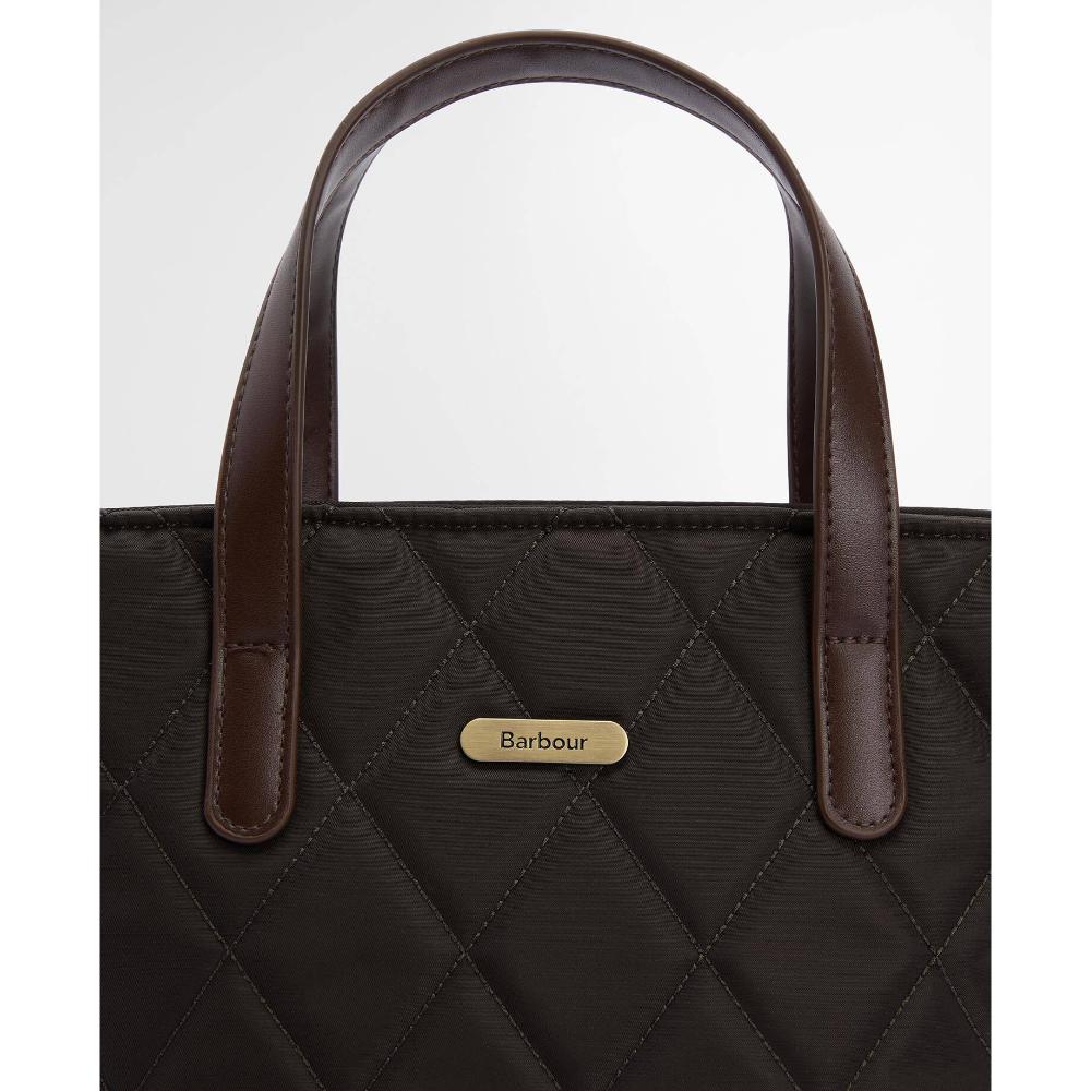 Barbour Mini-borsa Tote Trapuntata Olive Donna