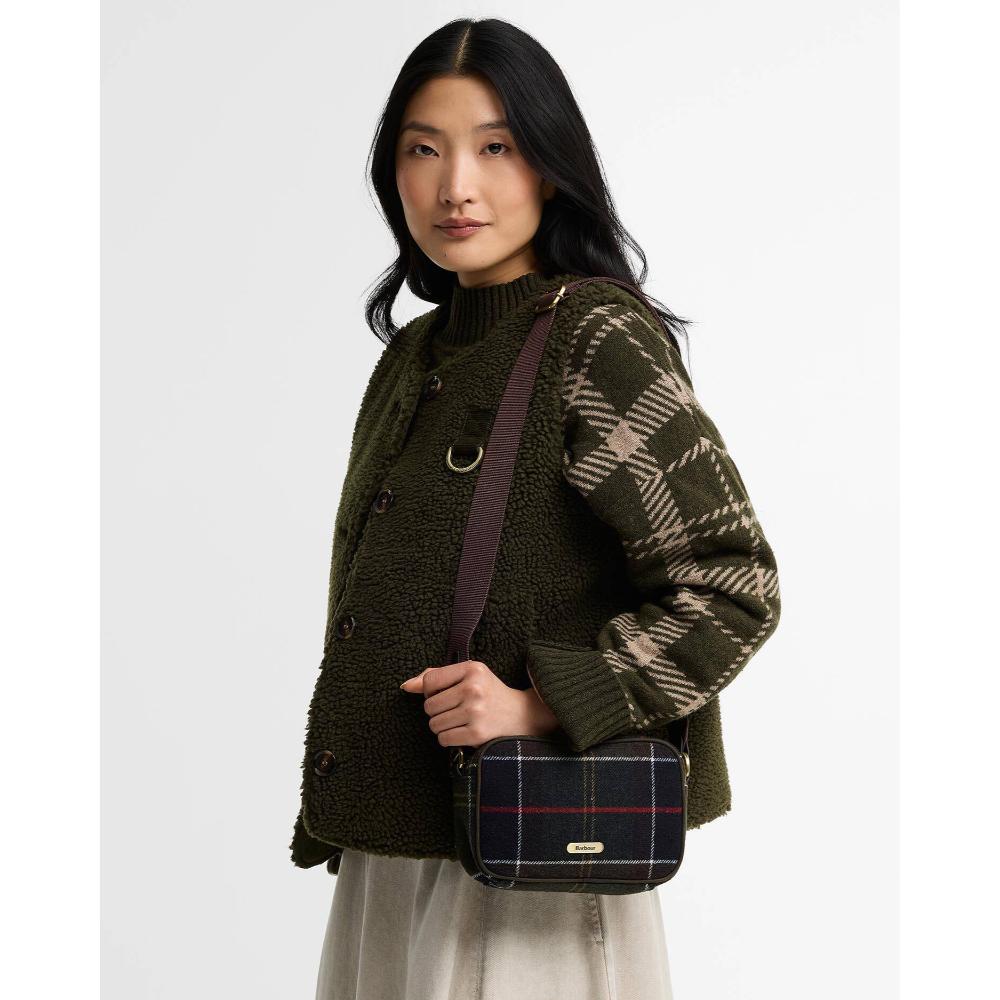 Barbour Mini Borsa a Tracolla Contine In Tartan Classic Tartan Donna