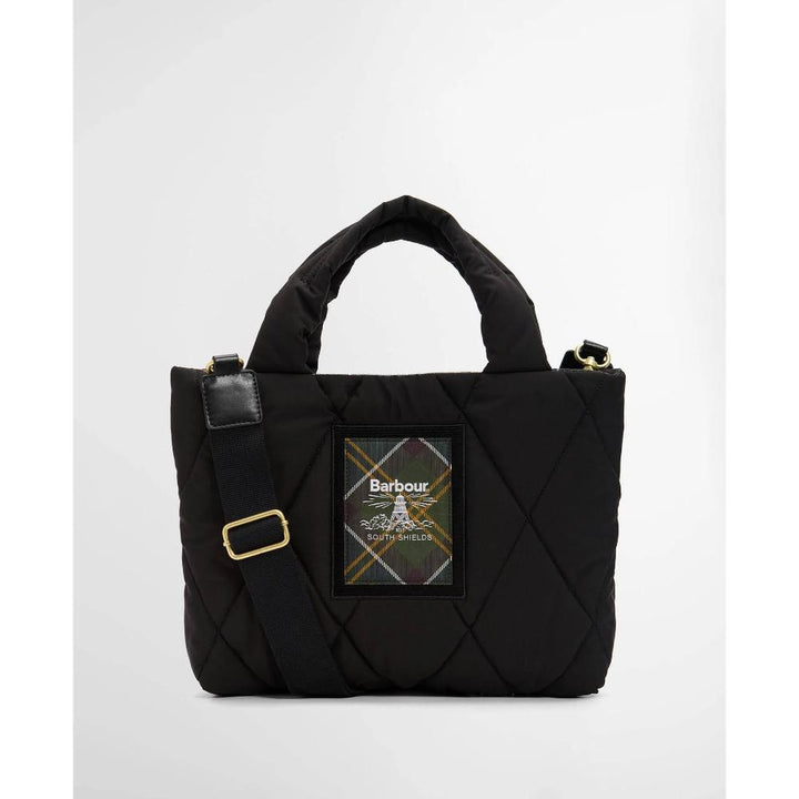 Barbour Mini Borsa Tote Trapuntata Connie Black Donna