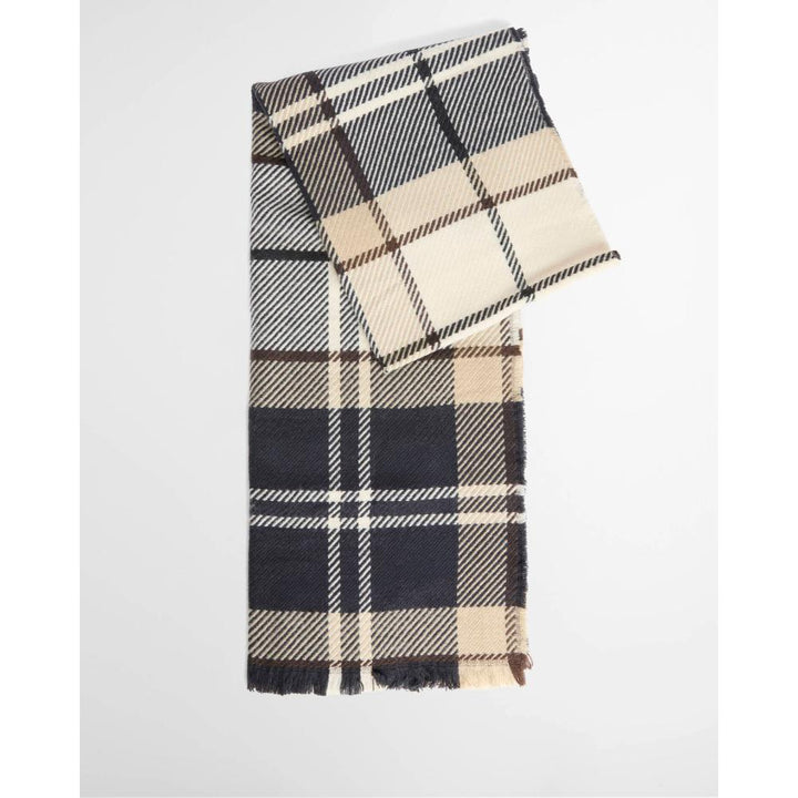 Barbour Set Regalo Berretto Pendle e Sciarpa Blair Light Birchwood Tartan Donna