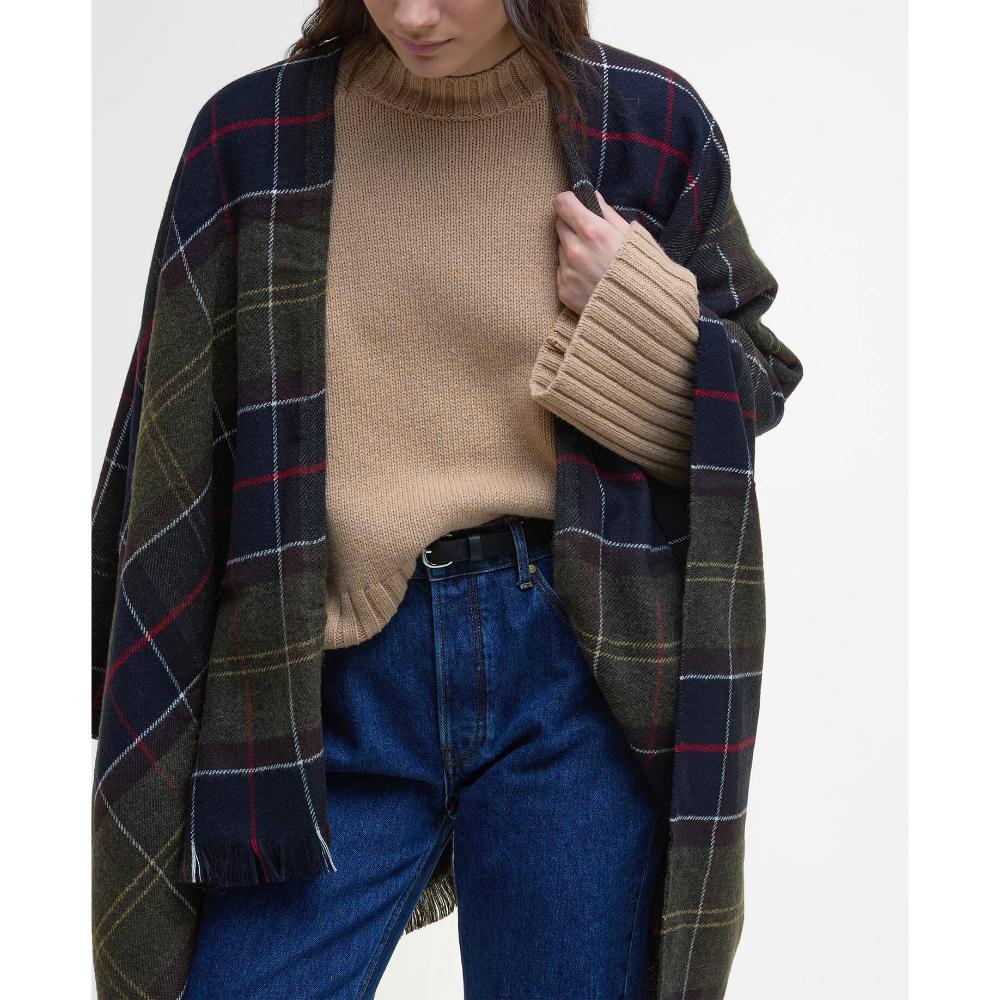 Barbour Scialle Staffin Tartan Serape Classic Donna