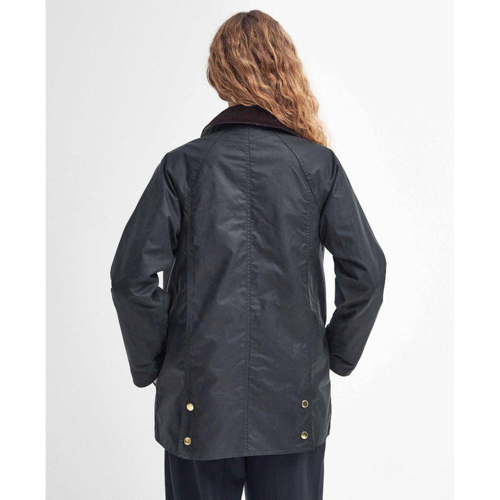 Barbour Giacca Cerata Modern Beadnell Sage Ancient Donna
