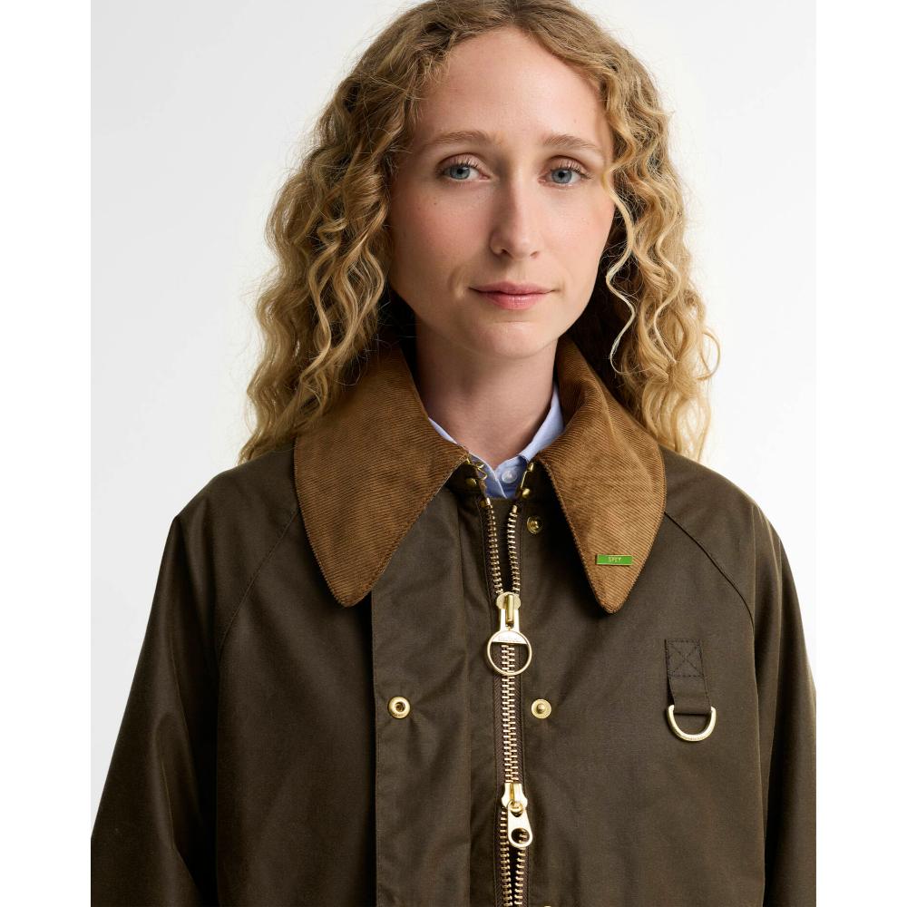 Barbour Giacca Cerata Modern Spey Icons Beech Birchwood Donna