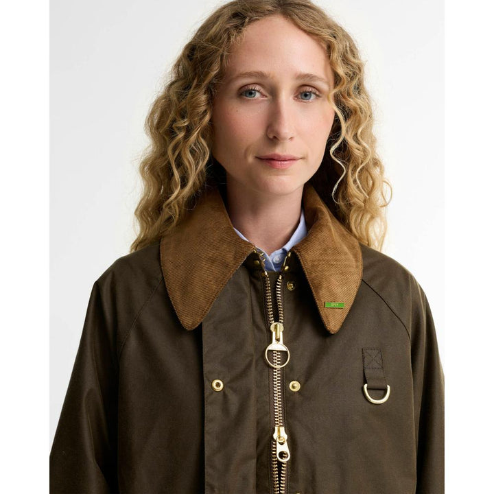 Barbour Giacca Cerata Modern Spey Icons Beech Birchwood Donna