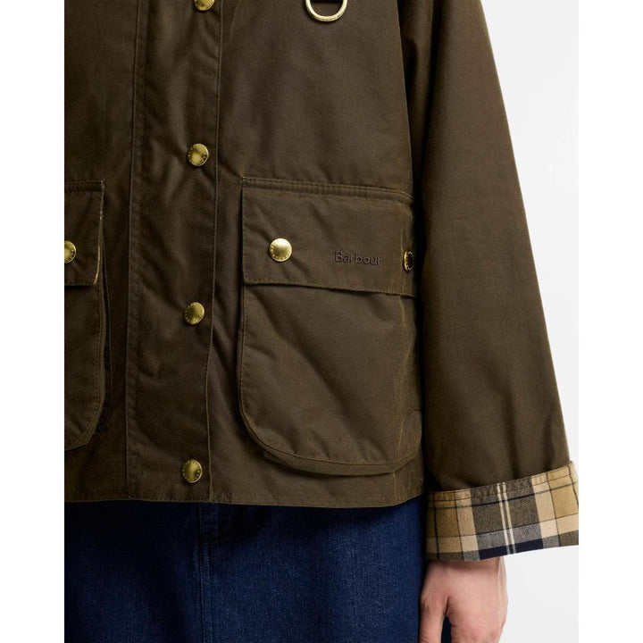 Barbour Giacca Cerata Modern Spey Icons Beech Birchwood Donna