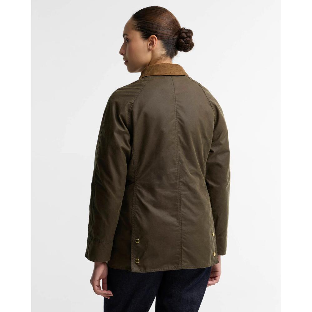 Barbour Giacca Cerata Beadnell Icons Beech Birchwood Donna
