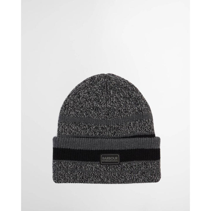 Barbour Boston Beanie & Scarf Gift Set Black Grey Uomo