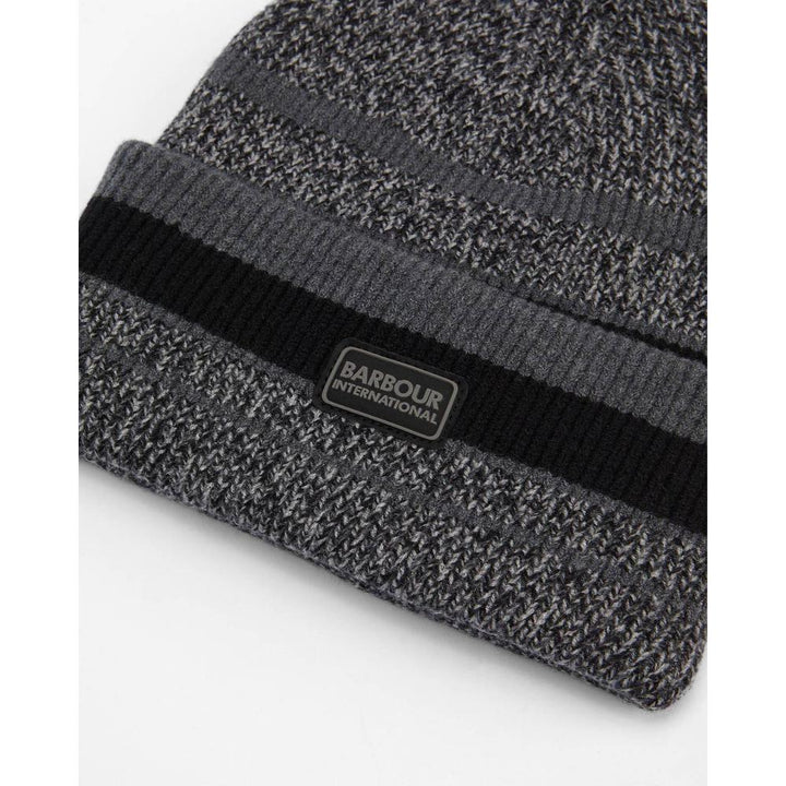 Barbour Boston Beanie & Scarf Gift Set Black Grey Uomo