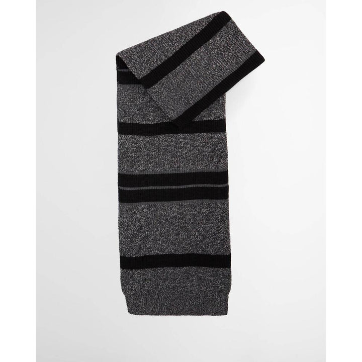 Barbour Boston Beanie & Scarf Gift Set Black Grey Uomo