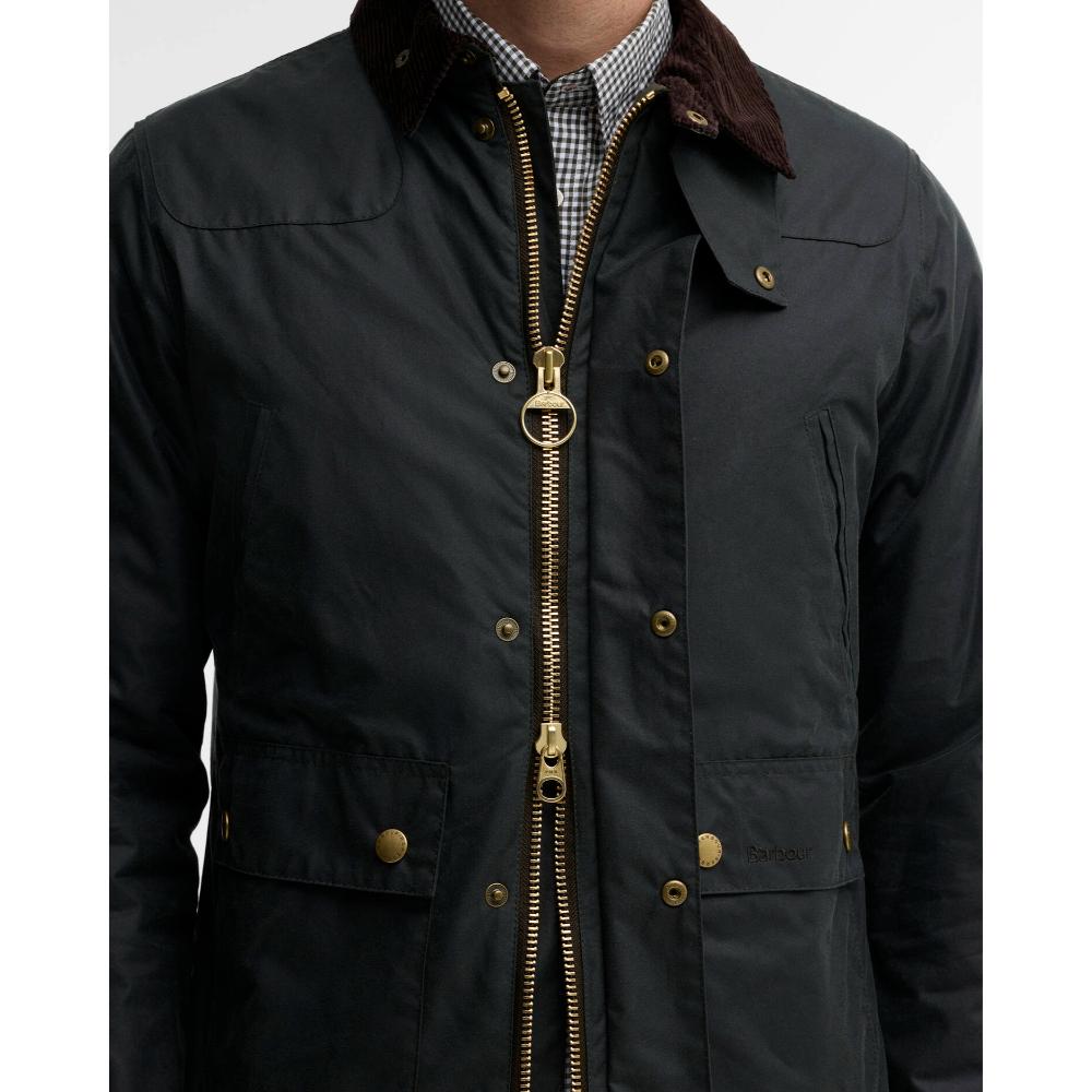 Barbour Giubbotto Reelin Wax sage
