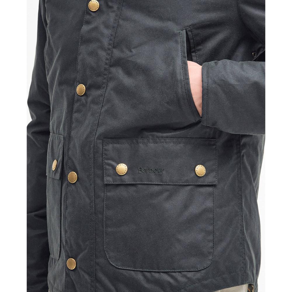 Barbour Giubbotto Reelin Wax sage