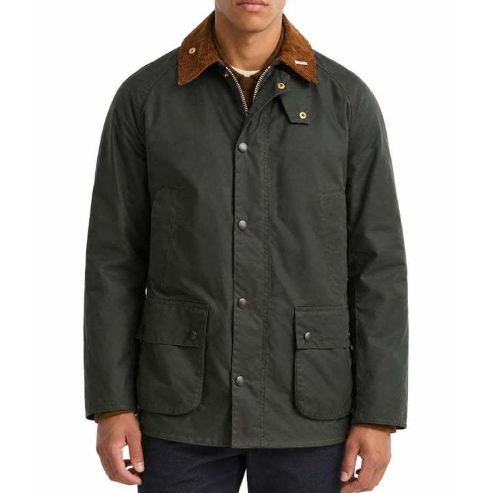 Barbour Giacca Festive Ashby Wax Sage Evergreen Uomo