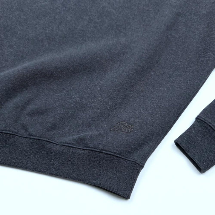 Blker Felpa Girocollo Comfort Minimal Navy Uomo