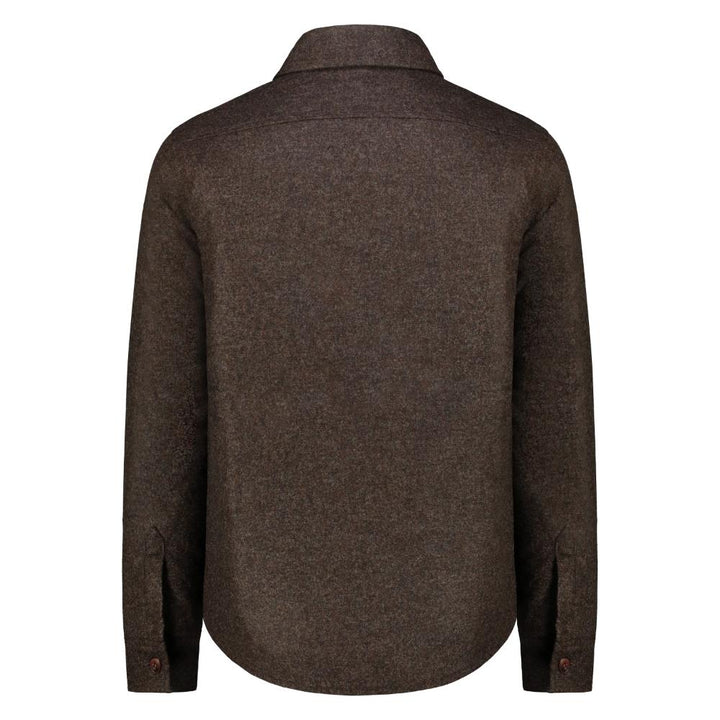 Bl'ker Camicia Over Hunter in Lana Donegal Brown