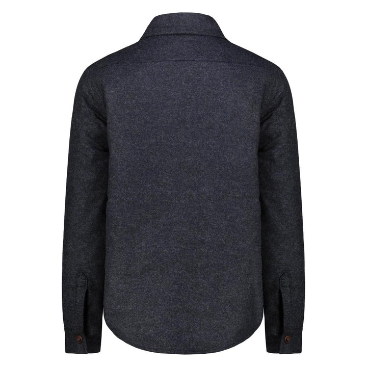 Bl'ker Camicia Over Hunter in Lana Donegal Navy