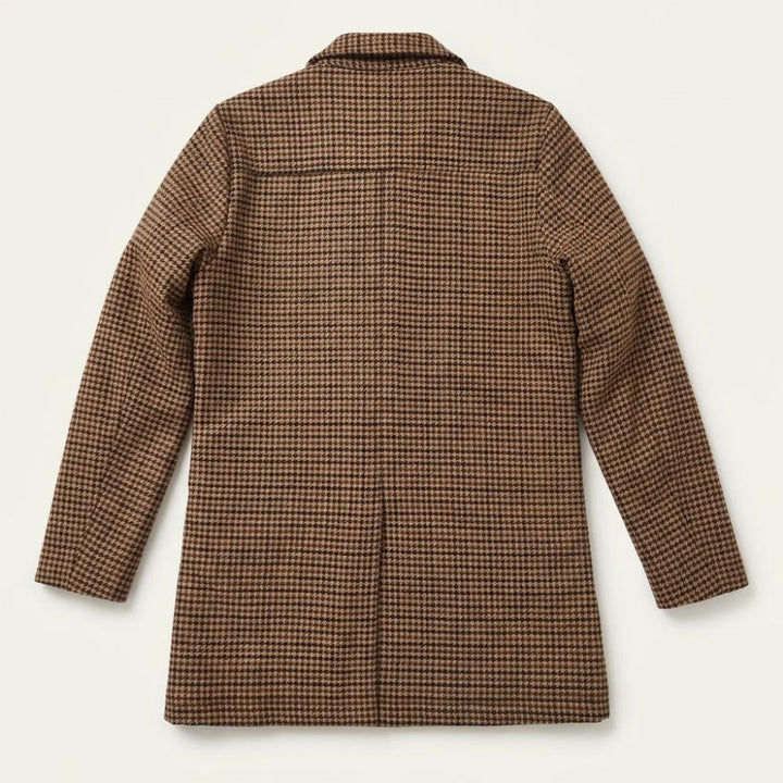 Blker Cappotto Corto in Pied-de-Poule Eleganza Classica e Calore Urbano Uomo