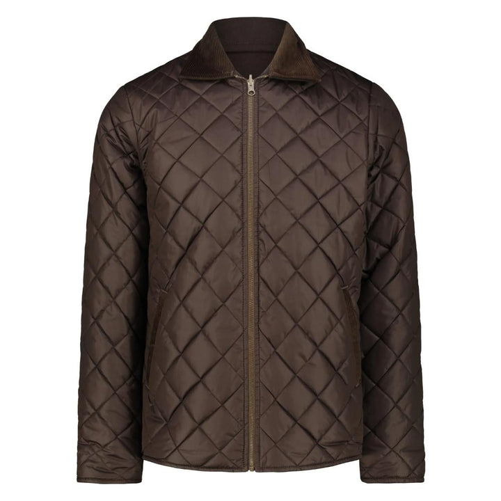 Bl'ker Giacca Reversibile Elk in Lana con Zip Brown