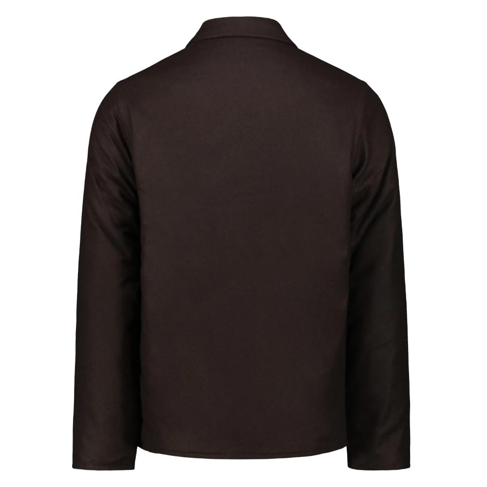 Bl'ker Giacca Reversibile Elk in Lana con Zip Brown