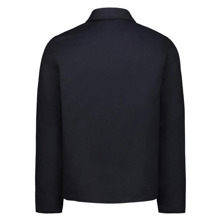 Blker Giacca Reversibile Elk in Lana con Zip Navy Uomo