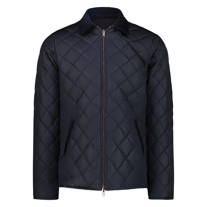 Blker Giacca Reversibile Elk in Lana con Zip Navy Uomo