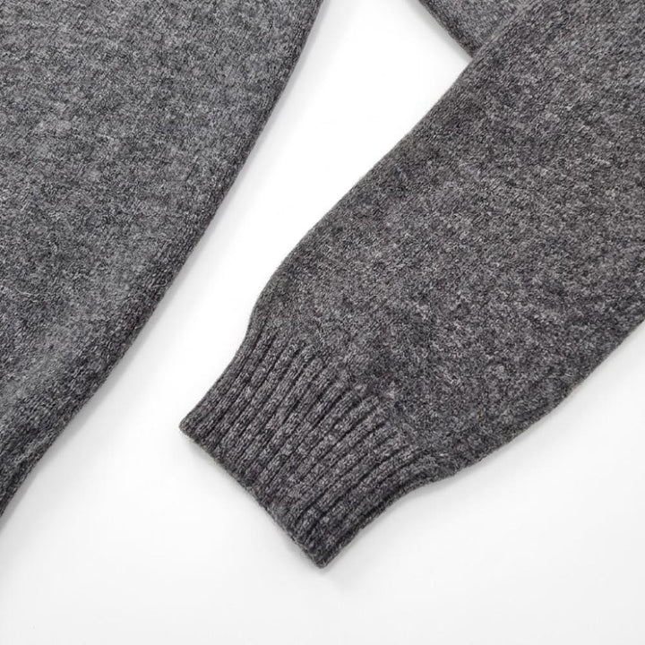 Blker Maglione Girocollo in Lana Grey Uomo