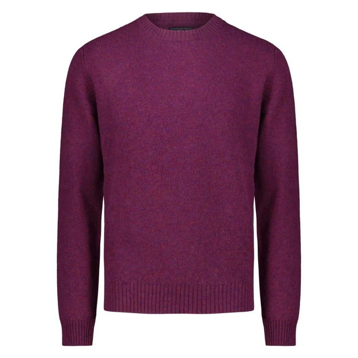 Bl'ker Maglione Girocollo Iwan in Lana Shetland Violet