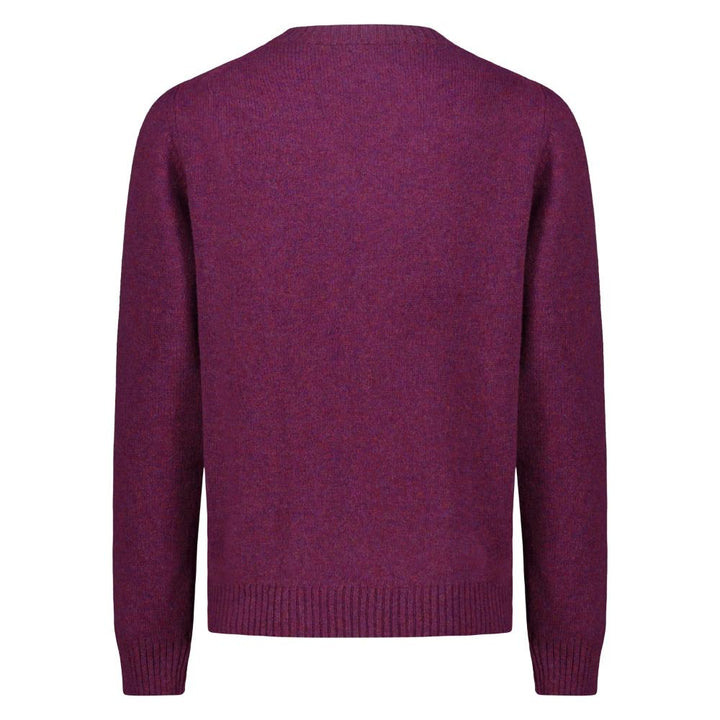 Bl'ker Maglione Girocollo Iwan in Lana Shetland Violet