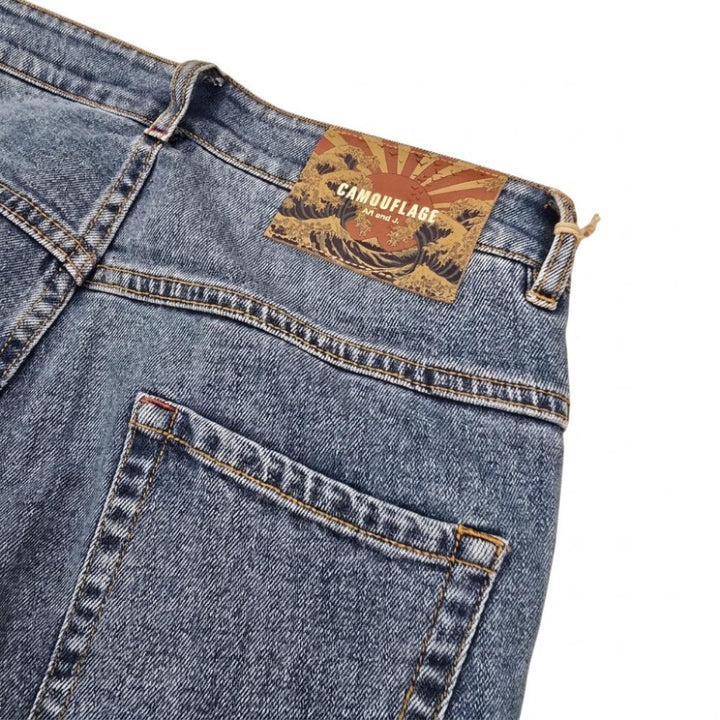Camouflage Jeans Rocco Denim Blu Medio Chiaro Uomo
