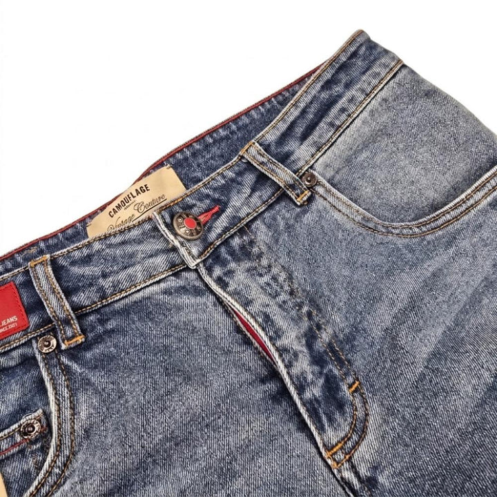 Camouflage Jeans Rocco Denim Blu Medio Chiaro Uomo