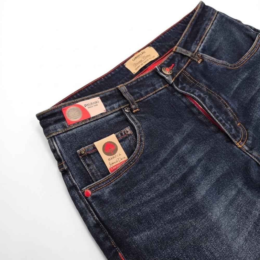 Camouflage Jeans Rocco Blu Scuro Uomo