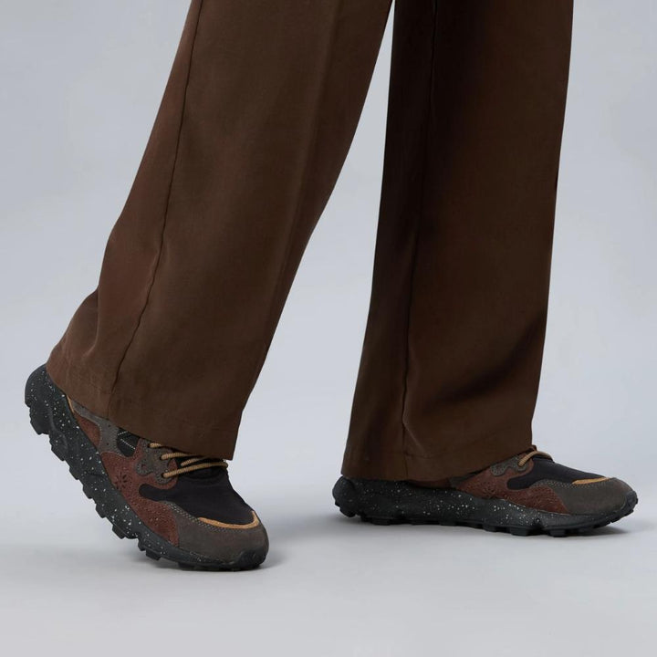 Flower Mountain Yamano 3 Sneakers Suede Tessuto Tecnico Grigio Marrone Nero Uomo