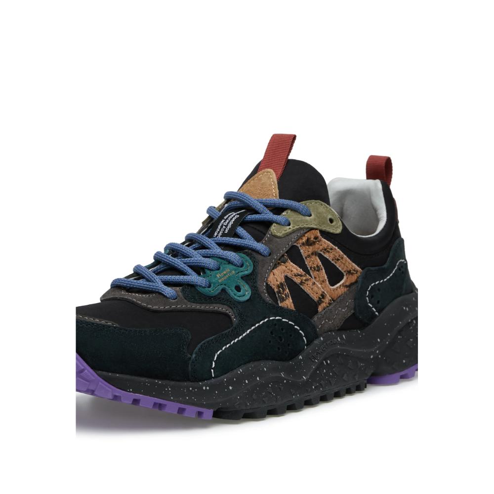 Flower Mountain Solin Uni Schwarz Violett Donna