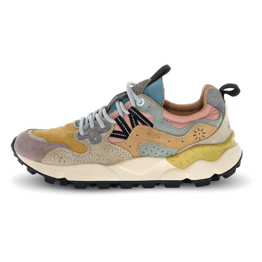 Flower Mountain Yamano 3 Suede Nylon Purple Orange Beige Donna