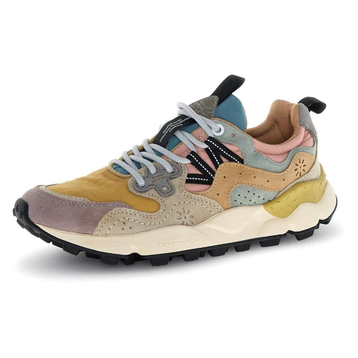 Flower Mountain Yamano 3 Suede Nylon Purple Orange Beige Donna
