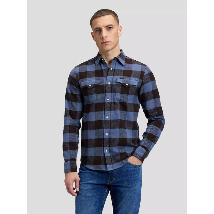 Lee Camicia Regular Clean Western Chocolate