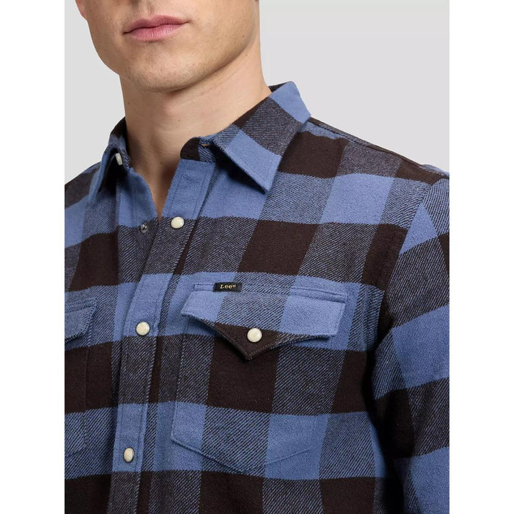 Lee Camicia Regular Clean Western Chocolate