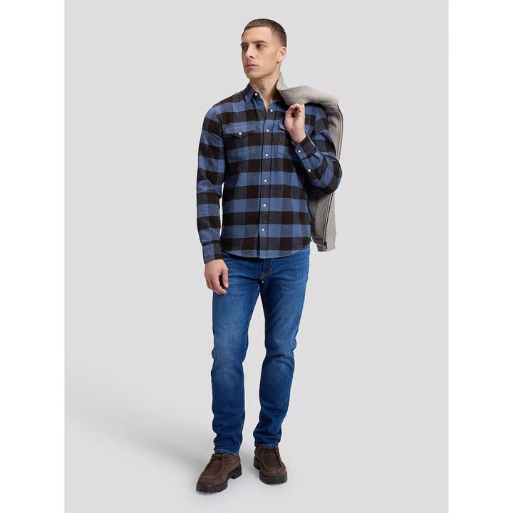 Lee Camicia Regular Clean Western Chocolate