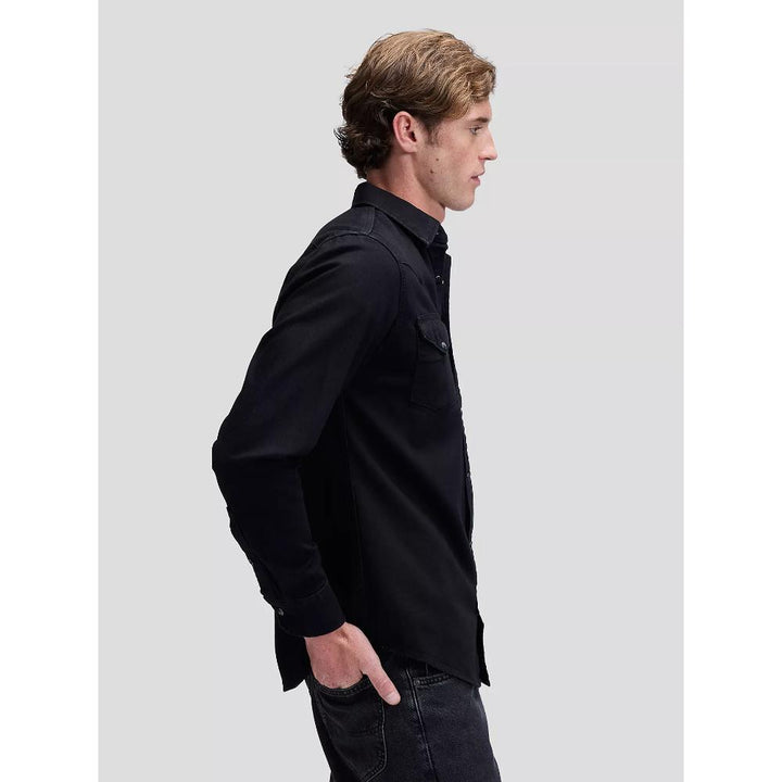 Lee Camicia Western Regular Lightweight Black