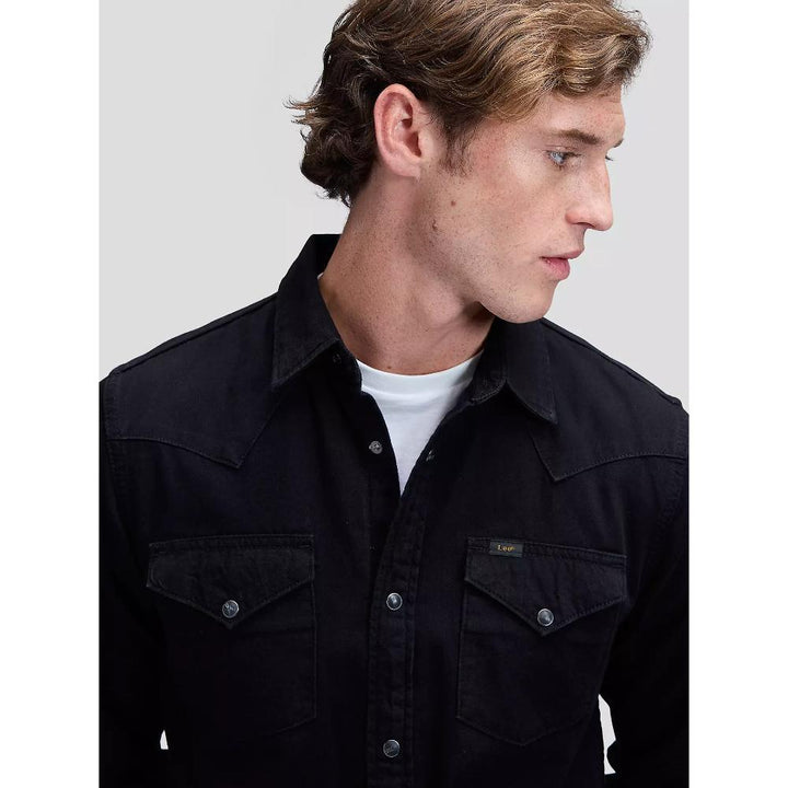 Lee Camicia Western Regular Lightweight Black