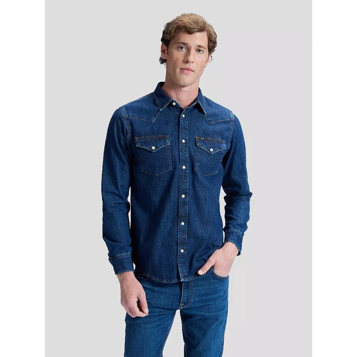 Lee Camicia Western Regular Lightweight Shirt Rinse